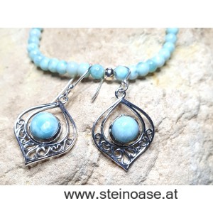 Ohrschmuck Larimar 925-Silber 